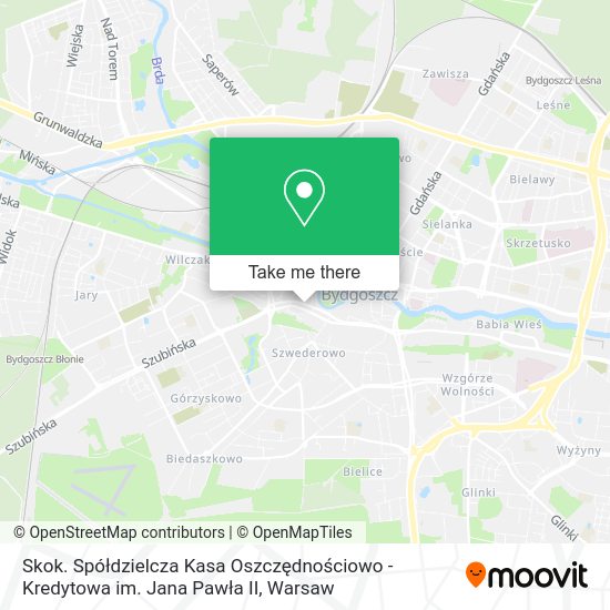 Skok. Spółdzielcza Kasa Oszczędnościowo - Kredytowa im. Jana Pawła II map