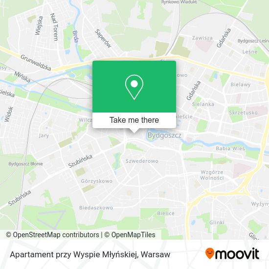 Apartament przy Wyspie Młyńskiej map