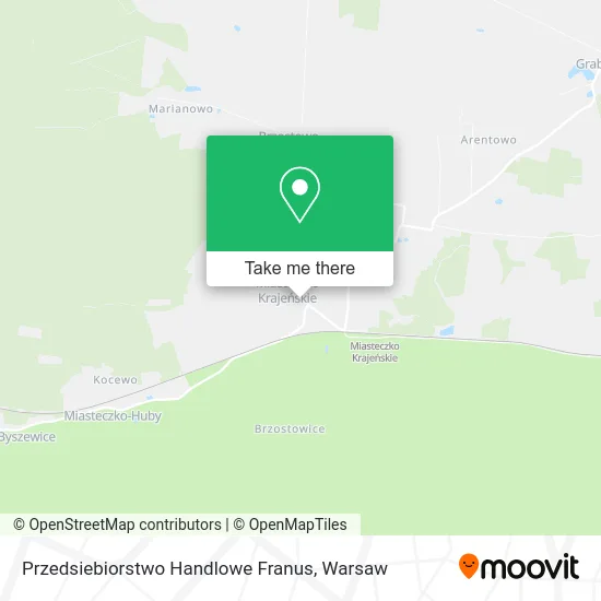 Карта Przedsiebiorstwo Handlowe Franus