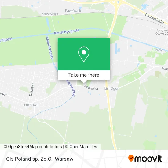 Gls Poland sp. Zo.O. map