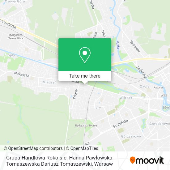 Grupa Handlowa Roko s.c. Hanna Pawłowska Tomaszewska Dariusz Tomaszewski map