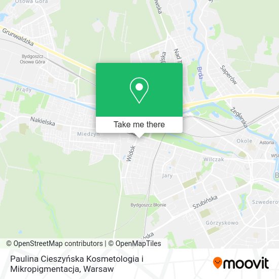 Paulina Cieszyńska Kosmetologia i Mikropigmentacja map