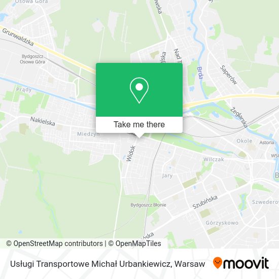 Usługi Transportowe Michał Urbankiewicz map