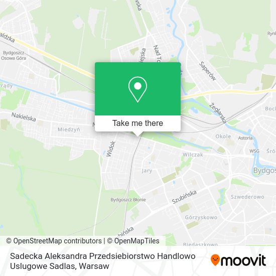 Sadecka Aleksandra Przedsiebiorstwo Handlowo Uslugowe Sadlas map