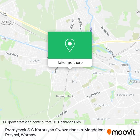 Promyczek S C Katarzyna Gwozdzianska Magdalena Przybyl map