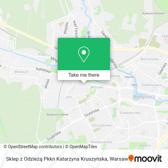 Sklep z Odzieżą Pkkn Katarzyna Kruszyńska map