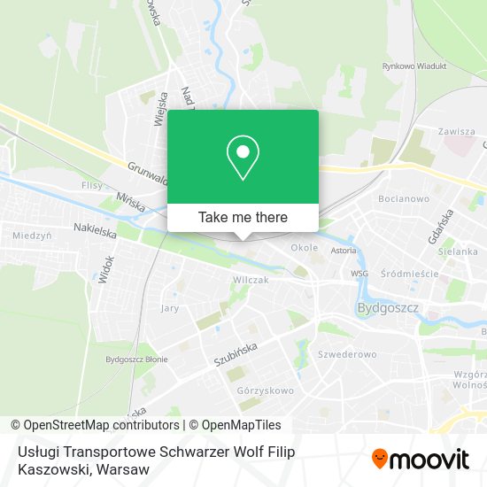 Usługi Transportowe Schwarzer Wolf Filip Kaszowski map