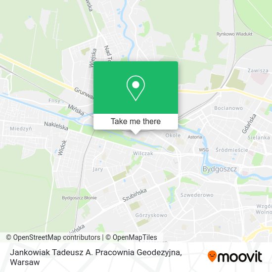 Jankowiak Tadeusz A. Pracownia Geodezyjna map