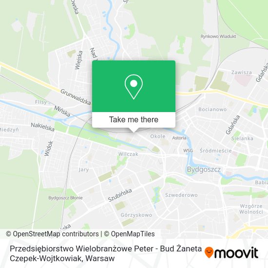 Przedsiębiorstwo Wielobranżowe Peter - Bud Żaneta Czepek-Wojtkowiak map