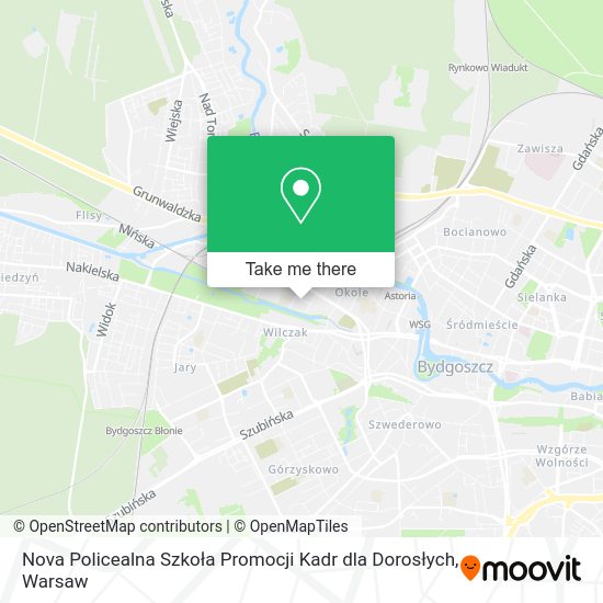 Nova Policealna Szkoła Promocji Kadr dla Dorosłych map