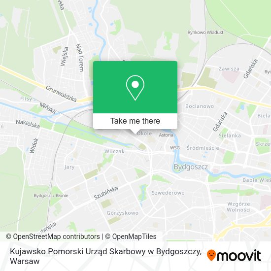 Карта Kujawsko Pomorski Urząd Skarbowy w Bydgoszczy