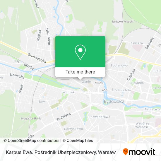 Karpus Ewa. Pośrednik Ubezpieczeniowy map