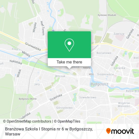 Карта Branżowa Szkoła I Stopnia nr 6 w Bydgoszczy