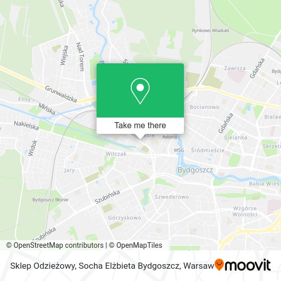 Sklep Odzieżowy, Socha Elżbieta Bydgoszcz map