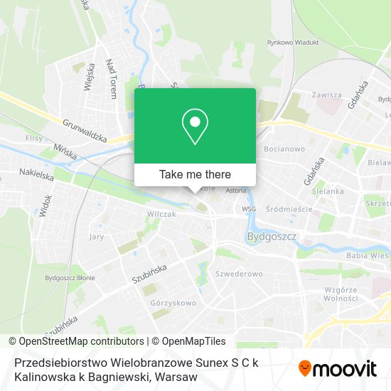 Przedsiebiorstwo Wielobranzowe Sunex S C k Kalinowska k Bagniewski map