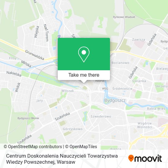 Centrum Doskonalenia Nauczycieli Towarzystwa Wiedzy Powszechnej map