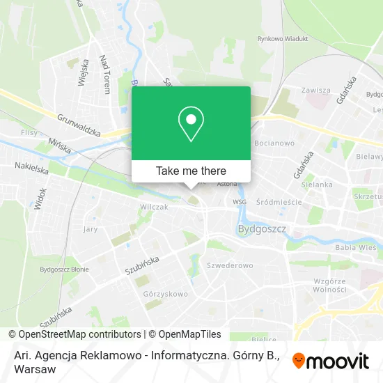 Карта Ari. Agencja Reklamowo - Informatyczna. Górny B.