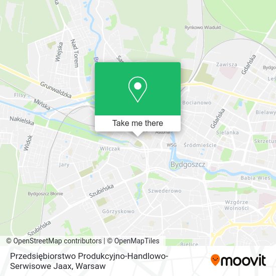 Przedsiębiorstwo Produkcyjno-Handlowo- Serwisowe Jaax map