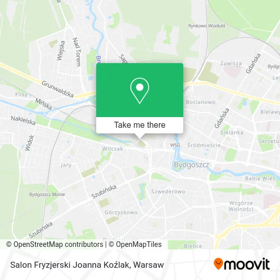 Salon Fryzjerski Joanna Koźlak map