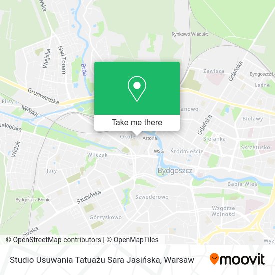 Studio Usuwania Tatuażu Sara Jasińska map