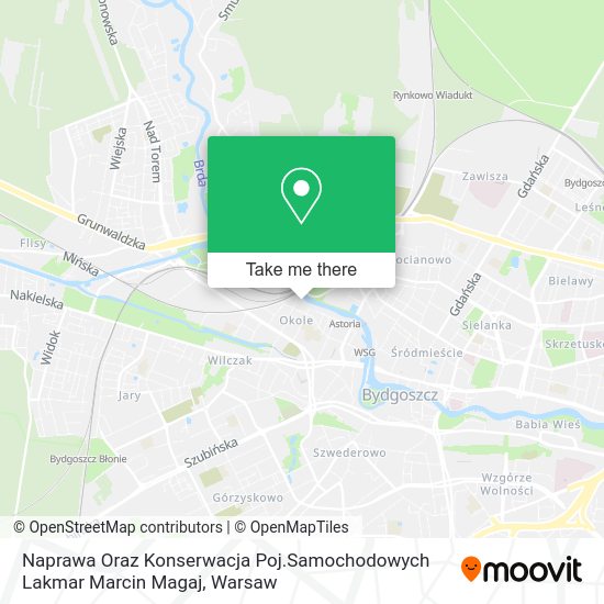 Naprawa Oraz Konserwacja Poj.Samochodowych Lakmar Marcin Magaj map