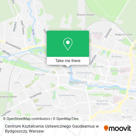 Centrum Kształcenia Ustawicznego Gaudeamus w Bydgoszczy map