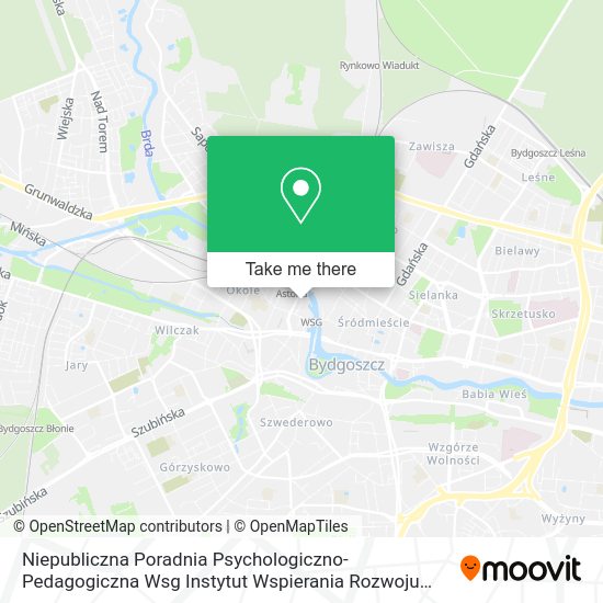 Niepubliczna Poradnia Psychologiczno-Pedagogiczna Wsg Instytut Wspierania Rozwoju Dziecka map