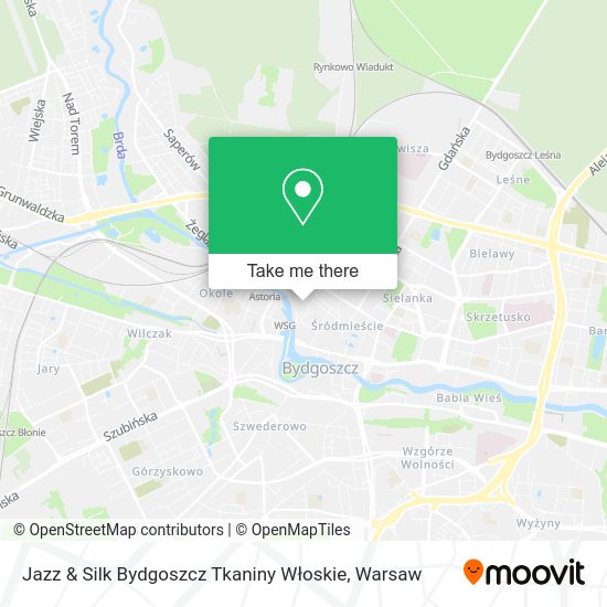 Jazz & Silk Bydgoszcz Tkaniny Włoskie map