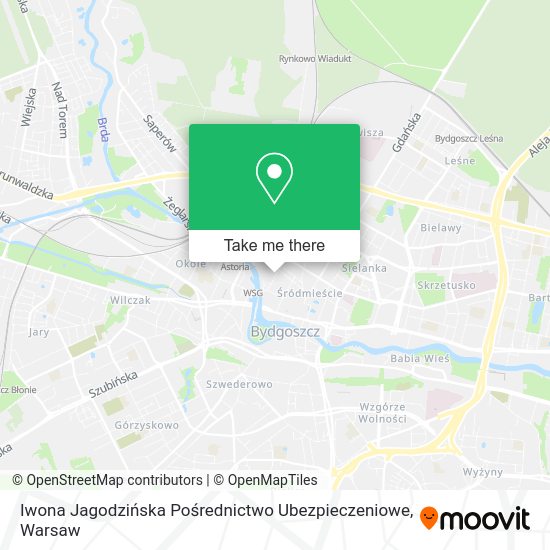 Iwona Jagodzińska Pośrednictwo Ubezpieczeniowe map