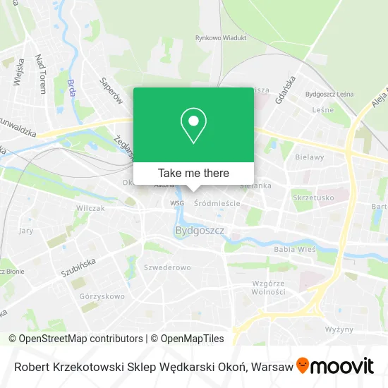 Robert Krzekotowski Sklep Wędkarski Okoń map