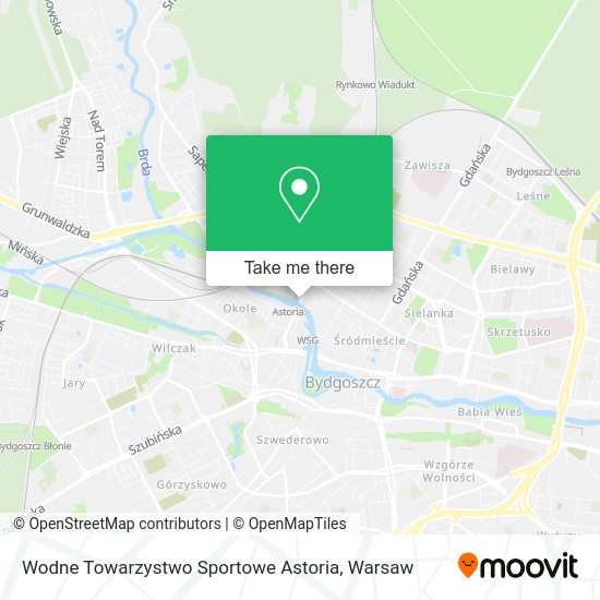 Карта Wodne Towarzystwo Sportowe Astoria