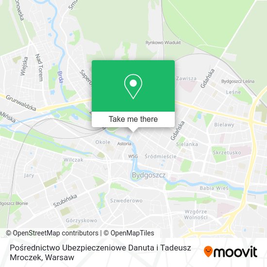 Pośrednictwo Ubezpieczeniowe Danuta i Tadeusz Mroczek map