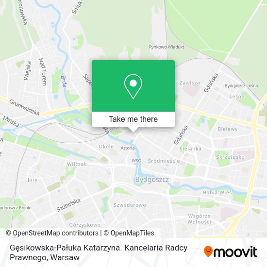 Gęsikowska-Pałuka Katarzyna. Kancelaria Radcy Prawnego map