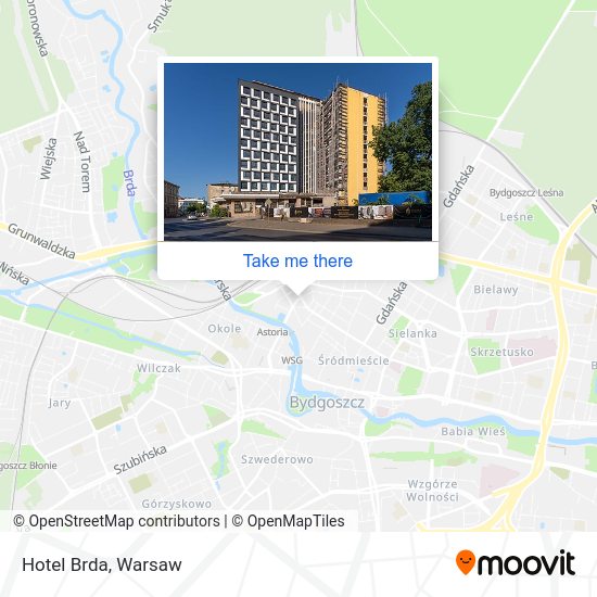 Hotel Brda map