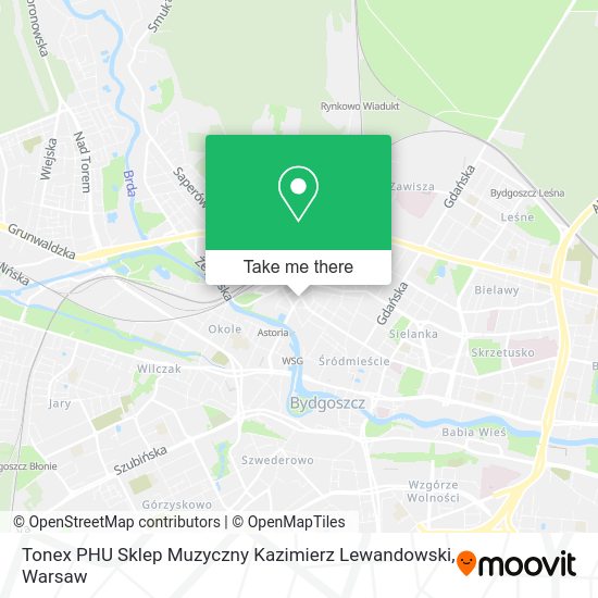 Tonex PHU Sklep Muzyczny Kazimierz Lewandowski map