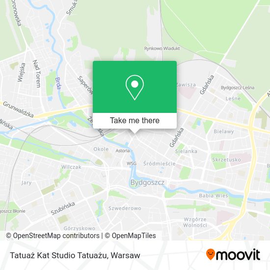 Tatuaż Kat Studio Tatuażu map