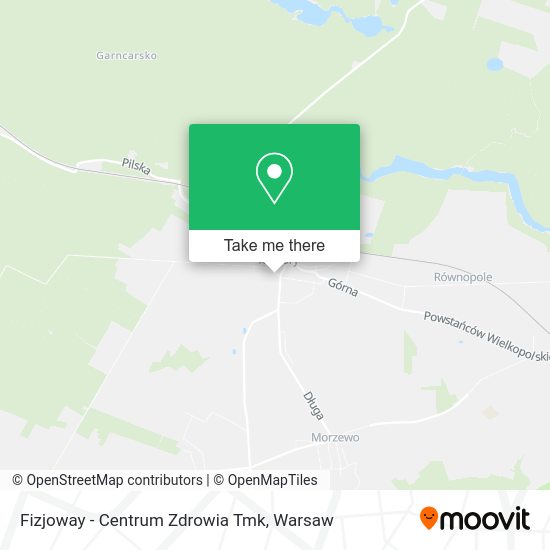 Fizjoway - Centrum Zdrowia Tmk map