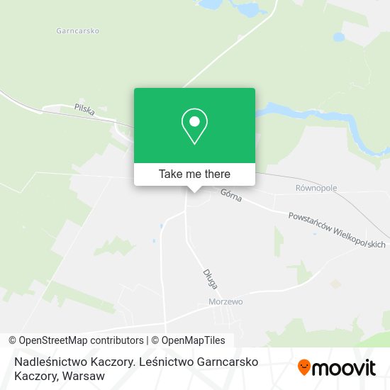 Nadleśnictwo Kaczory. Leśnictwo Garncarsko Kaczory map