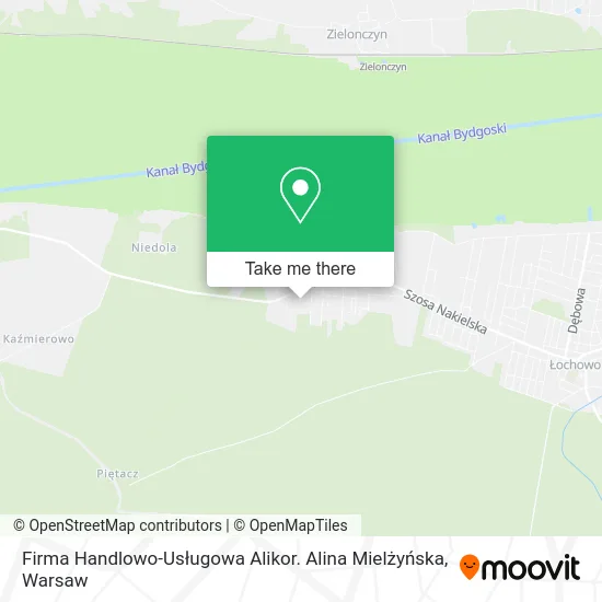 Firma Handlowo-Usługowa Alikor. Alina Mielżyńska map