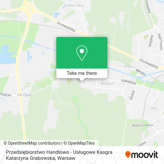 Przedsiębiorstwo Handlowo - Usługowe Kasgra Katarzyna Grabowska map