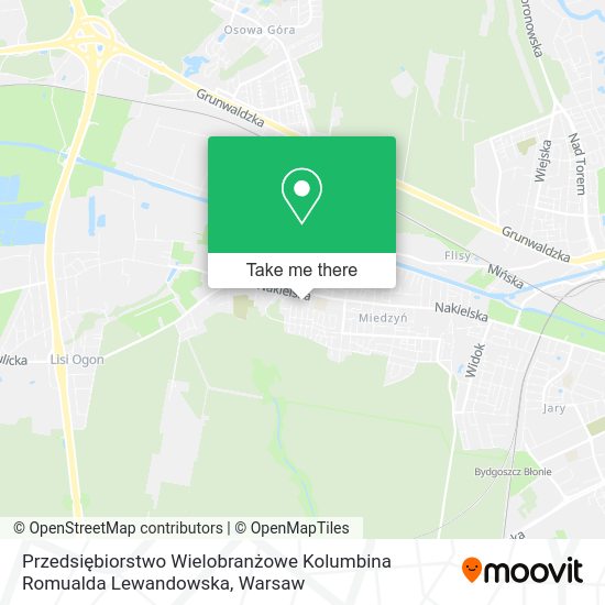 Przedsiębiorstwo Wielobranżowe Kolumbina Romualda Lewandowska map