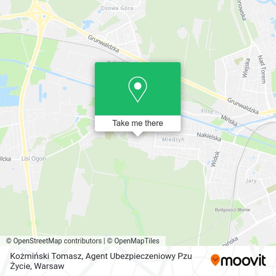 Kożmiński Tomasz, Agent Ubezpieczeniowy Pzu Życie map