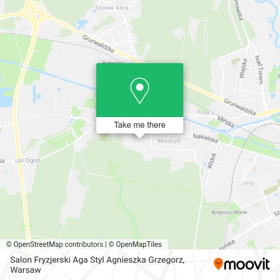 Salon Fryzjerski Aga Styl Agnieszka Grzegorz map