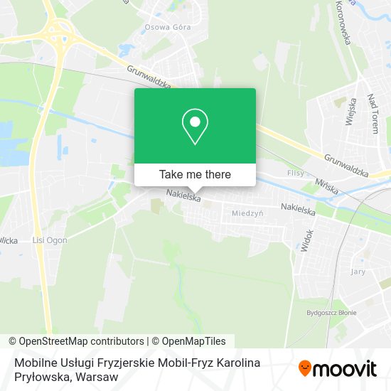 Mobilne Usługi Fryzjerskie Mobil-Fryz Karolina Pryłowska map