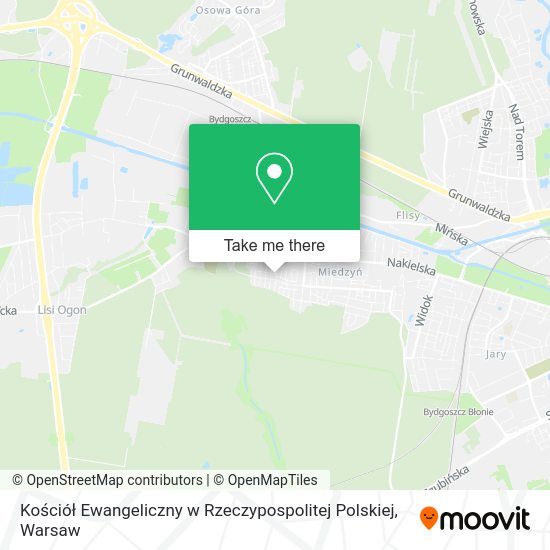 Kościół Ewangeliczny w Rzeczypospolitej Polskiej map