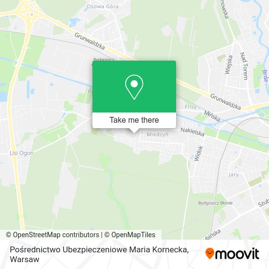 Pośrednictwo Ubezpieczeniowe Maria Kornecka map