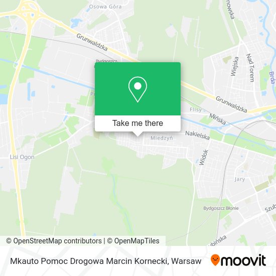 Mkauto Pomoc Drogowa Marcin Kornecki map