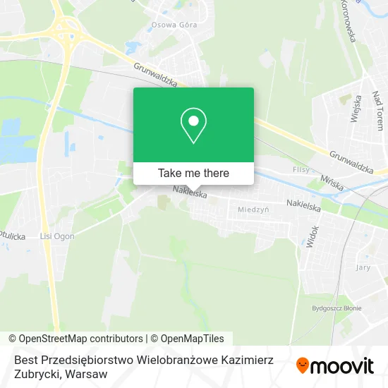 Best Przedsiębiorstwo Wielobranżowe Kazimierz Zubrycki map