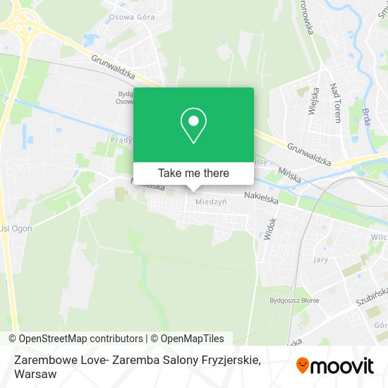 Zarembowe Love- Zaremba Salony Fryzjerskie map