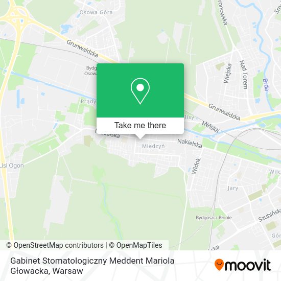 Gabinet Stomatologiczny Meddent Mariola Głowacka map